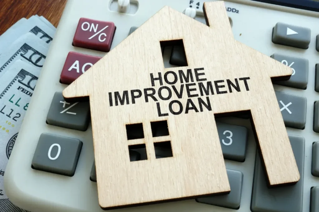 Home improvement loan for upgrading and improving a home